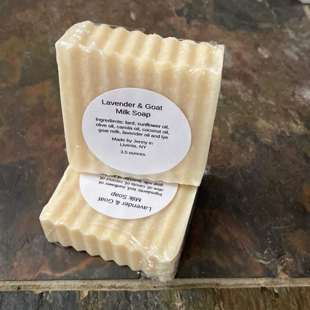 Lavender goat milk hand crafted natural soap